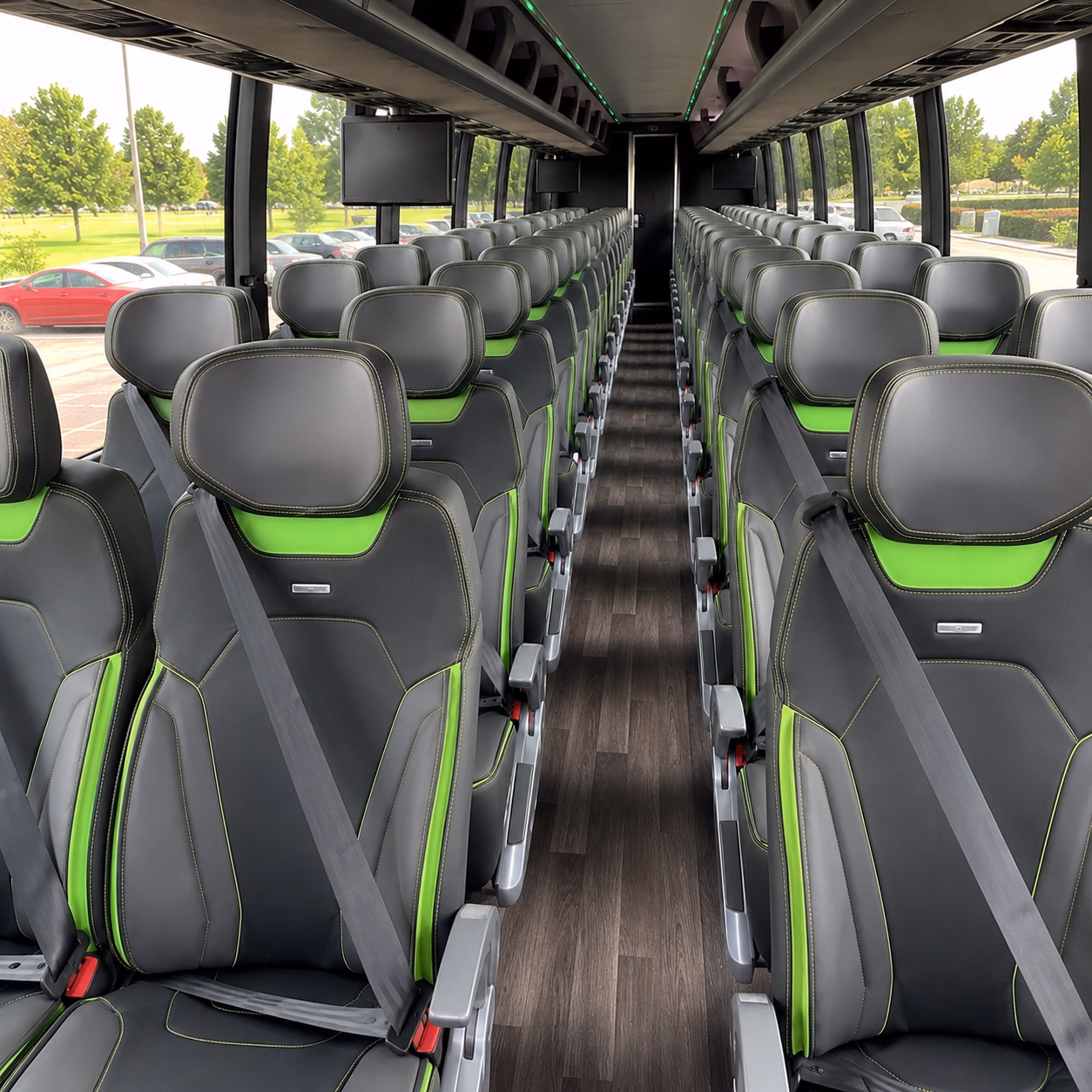 henderson charter bus services interior